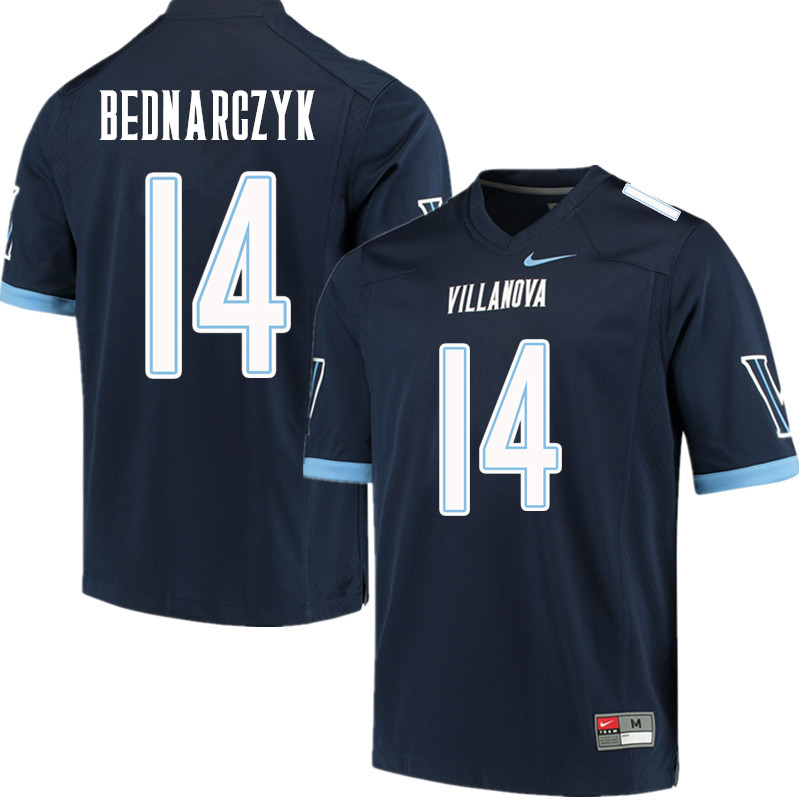 Men #14 Zach Bednarczyk Villanova Wildcats College Football Jerseys Sale-Navy